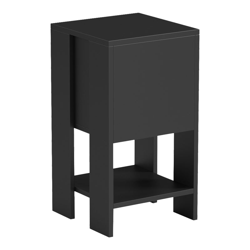 Минималистичко црно ноќно масиче Aero со димензии 30x30x55cm