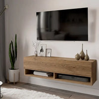 MODERN WALL-MOUNTED TV STAND BRINDISI – OAK (180 CM)