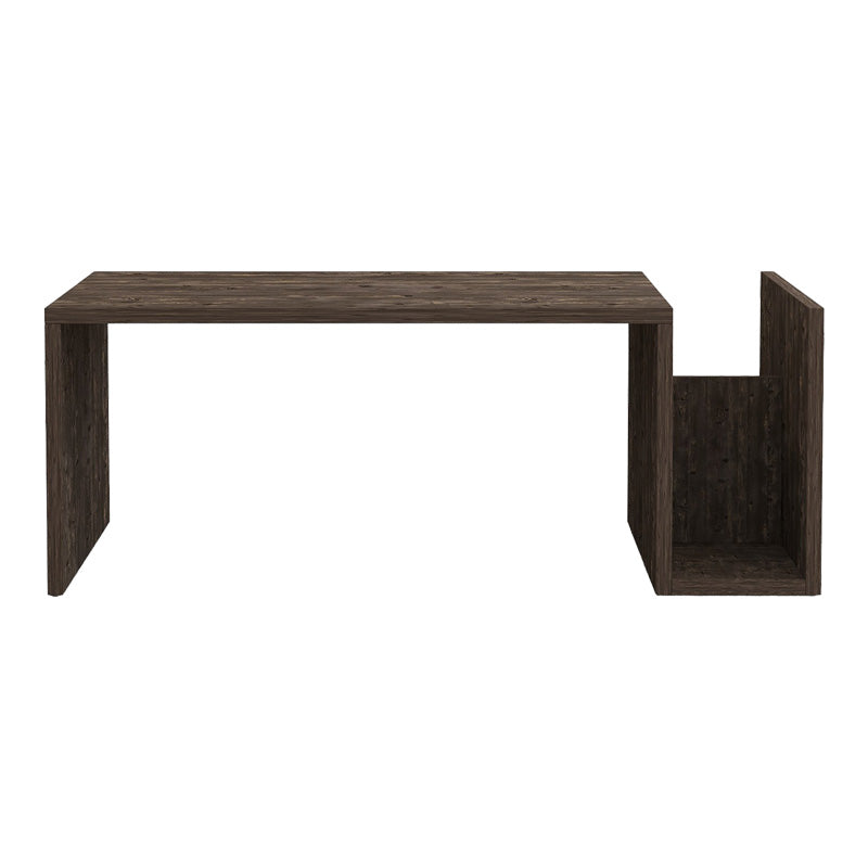 Модерна правоаголна ниска клуб маса Coffee table Xenex со софистицирана заштитена површина и престижни шари на темен орев