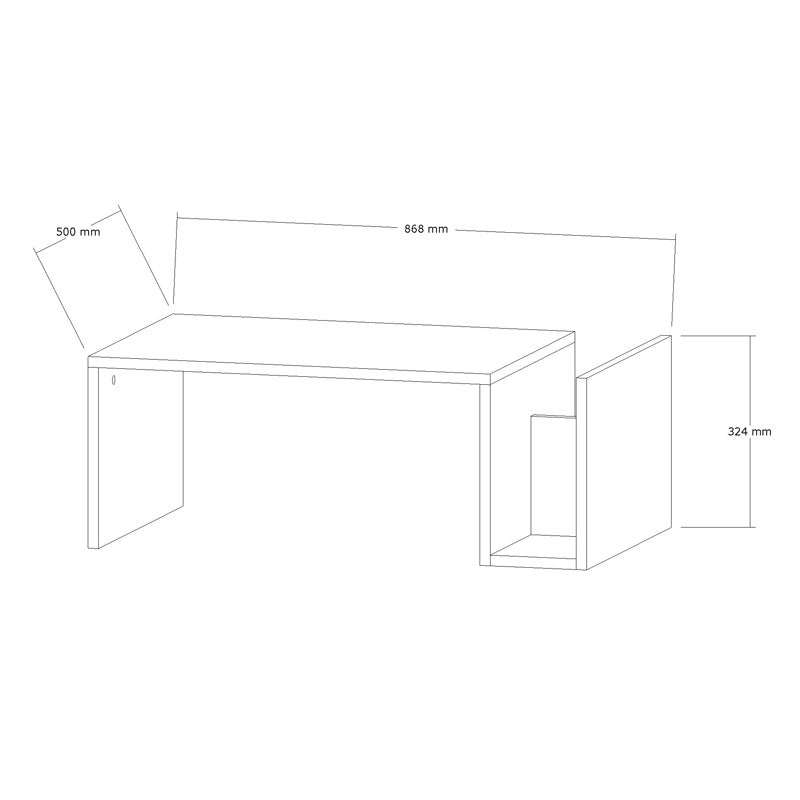 Модерна правоаголна ниска клуб маса Coffee table Xenex со софистицирана заштитена површина и престижни шари на темен орев