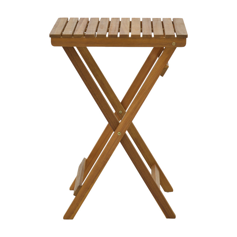 Модерна, естетска и уникатна коцка преклопна маса Foldable table Quasar изработена од масивно природно акација дрво со паметна кохезивна лоунџ структура